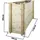 TIMBELA Hochbeet 118 x 38 x 69 cm Beige
