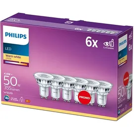 Philips LED-Classic GU10 36D 6er Set 4,6W 2700K