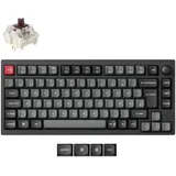 Keychron Lemokey P1 Pro, Gaming-Tastatur - schwarz/grau, DE-Layout, Super BROWN, USB/Bluetooth, DE (P1P-M3-DE)