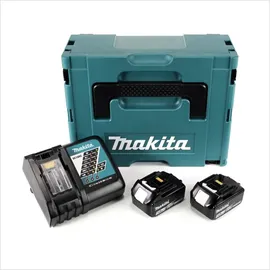 Makita Power Source Kit 18 V Li-Ion 2 x 3,0 Ah + DC18RC Ladegerät 195584-2 + Makpac 196693-0