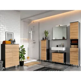 Germania Waschbeckenunterschrank »Salinas« - 60x34x56cm - braun - Holz