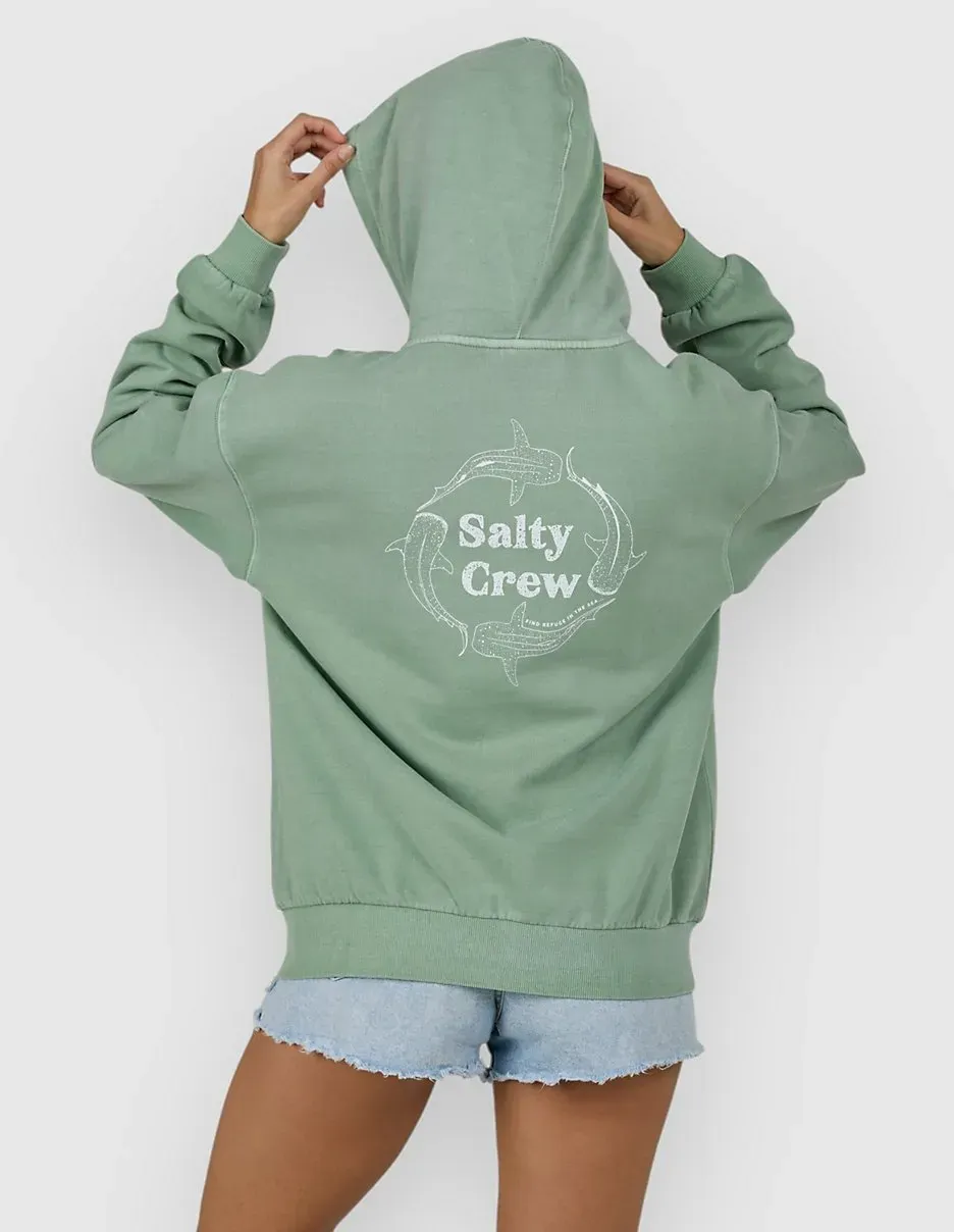 Salty Crew Respect Sweatjacke sage Gr. S