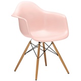 Vitra Stuhl Eames Plastic Armchair RE 83x63x59 cm zartrosé rosa, Gestell: Ahorn, Designer Charles & Ray Eames