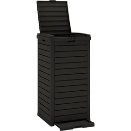 vidaXL Outdoor-Mülltonne 41 l Schwarz