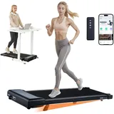 Vevor Walking Pad Laufband unter den Schreibtisch, Laufband zum Arbeiten, funktionierendes Laufband mit 120 kg Tragkraft, tragbares Pad mit 2,5 Ps, Fernbedienung Led-anzeige 1-6 km/h Einstellbar