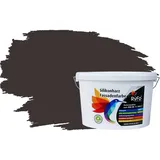 RyFo Colors Silikonharz Fassadenfarbe Lotuseffekt Trend Graubraun 10l - bunte Fassadenfarbe, weitere Grau Farbtöne und Größen erhältlich, Deckkraft Klasse 1