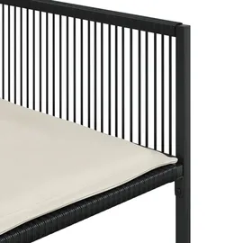 vidaXL Gartenmöbel Set 9-tlg. Schwarz