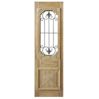 Chic Antique Wanddekoobjekt Fensterladen mit Schnitzereien und Dekor H165/L56,5/B5,5