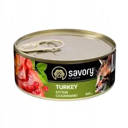 Savory Kitten Turkey 100g Nassfutter für Kätzchen