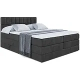 altdecor Miami King 160 x 200 cm H3/H4 Schwarz