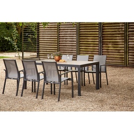 Siena Garden Silva Gartentisch 220 x 100 x 74 cm anthrazit/grau