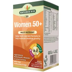 Natures Aid Women's 50+ Multi-Vitamins & Minerals (30 Kapseln)