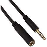DeLock - Audioverlängerungskabel - Symmetrisches Stereo 4,4 mm 5 Pin Stecker zu Buchse 3 m schwarz
