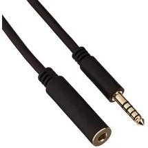 DeLock - Audioverlängerungskabel - Symmetrisches Stereo 4,4 mm 5 Pin Stecker zu Buchse 3 m schwarz