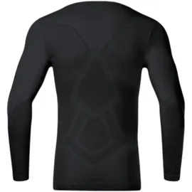 Jako Comfort recyceltes langarm Funktionsshirt Kinder schwarz 140/152