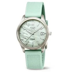 Boccia Damen Armbanduhr Trend 3356-02 Titan PU-Band mintgrün