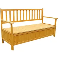 MuCoLa Sitzbank Truhenbank Auflagenbox Gartenbank Holz Gartenbox Box Gartentruhe