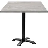 Tisch 70 x 70 cm – Modell Bazila aus Naturbeton - Grau