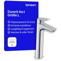 Duravit No.1 Einhandhebelmischer L chrom