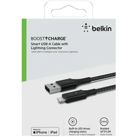 Belkin USB-A auf Lightning 1,2 m Schwarz