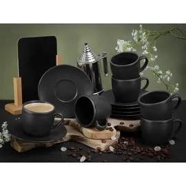 CreaTable Cappuccinotasse 0,24 l Schwarz 12 St.