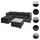 Mendler HWC-F57 Loungeset grau