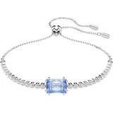 Swarovski Matrix Tennis Armband, Verschiedene Schliffe, Blau,