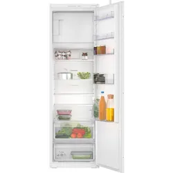 Constructa CK282NSE0, Einbau-Kühlschrank mit Gefrierfach, 177.5 x 56 cm, Schleppscharnier