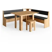 Vicco Eckbankgruppe Roman Eiche 180x180cm Esszimmergruppe Eckbank Sitzgruppe