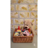 Aufbewahrngskörbe Weide Aufbewahrungsbox Schrankkörbe Regalkörbe Schrankkorb (40x36cm)