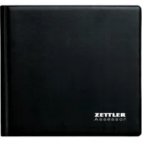 Zettler Wochenbuch Mappe Assessor 15,8x14,7cm 1 Woche/2 Seiten schwarz