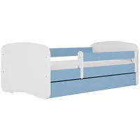 Raumhirsch furniture Kinderbett, Blau, Holzwerkstoff, Holzwerkstoff, 1 Schubladen, 80x180