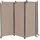 Quick Star Paravent 2 Stück 3/4 Teilig, Mehrere Farben & Größen Faltbare Stellwand (2 Stück) beige 165 cm x 170 cm x 22 cm