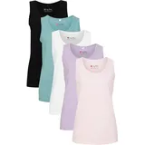 bonprix Longtop Lila/Rosa/Schwarz M