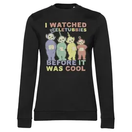 Teletubbies I Watched Before It Was Cool Girly Sweatshirt Sweatshirt Schwarz M