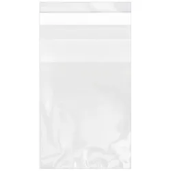 MONOUSO - Flachbeutel BOPP mit Falte Klebstoff 6x8cm G160 (100 Stück)