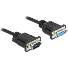 DeLock Seriell RS-232 Sub-D9 Stecker zu Buchse 1 m