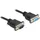 DeLock Seriell RS-232 Sub-D9 Stecker zu Buchse 1 m
