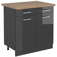 Vicco Unterschrank R-Line 80 x 60 x 81,6 cm Grau