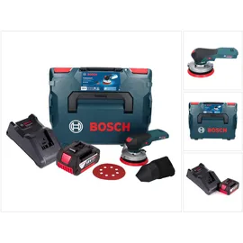 Bosch GEX 18V-125 inkl. 1x Akku 5,0 Ah + Ladegerät + L-Boxx