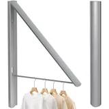 RELONGGI Kleiderhaken Klappbar kleiderwandhaken Wäschelüfter Wand Aussenbereich Klapphaken Haken Kleiderständer Wandhaken Kleiderlüfter Garderobenhaken für Ecken, Balkon, Badezimmer (Silver)