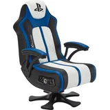 X Rocker Sony Playstation Legend 2.1 Gaming-Sessel mit Stereo-Lautsprechersystem und Vibrationsmotor - blau/schwarz/wei