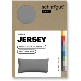 schlafgut Kissenbezug Easy Jersey 40 x 80 cm Grau