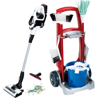 Theo Klein 6806 Putzwagen mit Staubsauger Bosch Unlimited Kinderhaushaltsgerät