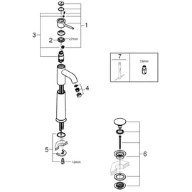 Grohe Start Classic Einhand-Waschtischbatterie Chrom
