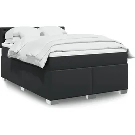 vidaXL Boxspringbett 140 x 200 cm Schwarz