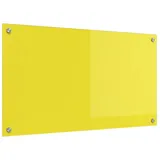 vidaXL Küchenrückwand Gelb 90x50x0,6 cm Hartglas