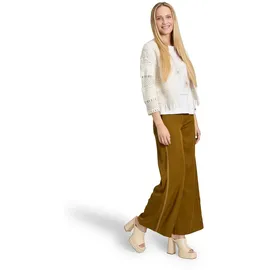 Cartoon Casual-Strickjacke mit Rundhalsausschnitt in beige 36