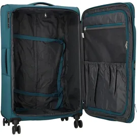 d & n Travel Line 9504 4-Rollen L 76 cm / 90 l petrol/grün