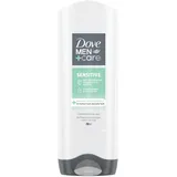 Dove Men+Care 3-in-1 Duschgel Sensitive Duschbad für Körper, Gesicht und Haar für empfindliche und trockene Haut 250 ml 1 Stück